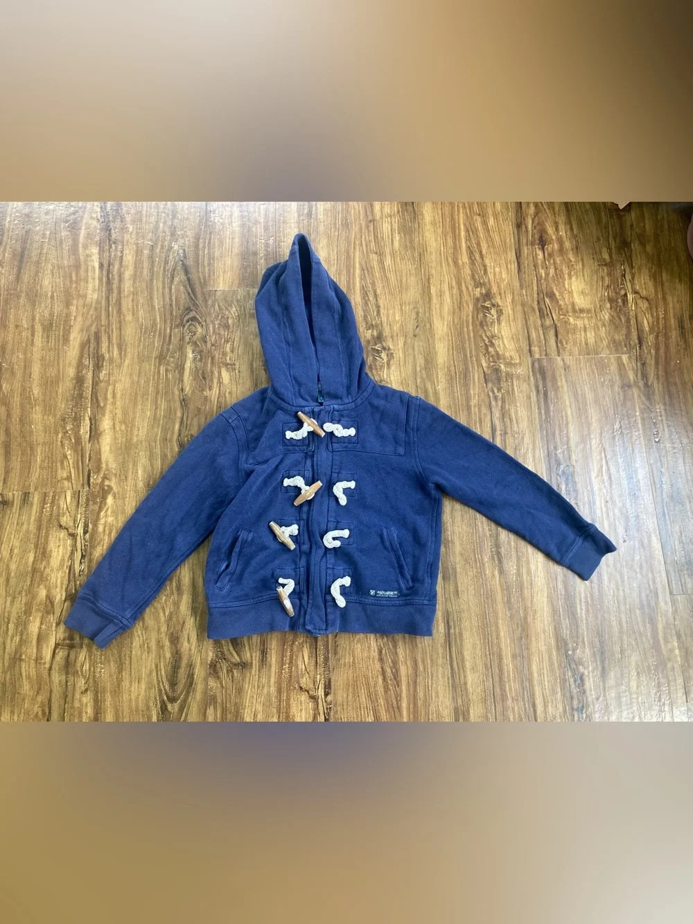 Ralph Lauren Navy Kids Hooded Toggle Sweatshirt